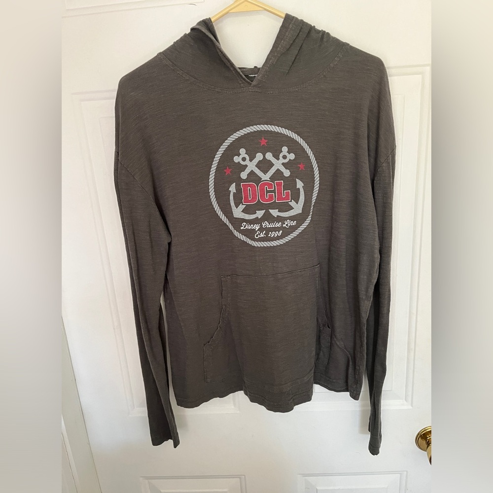 Disney cruise line gray hoodie size small.